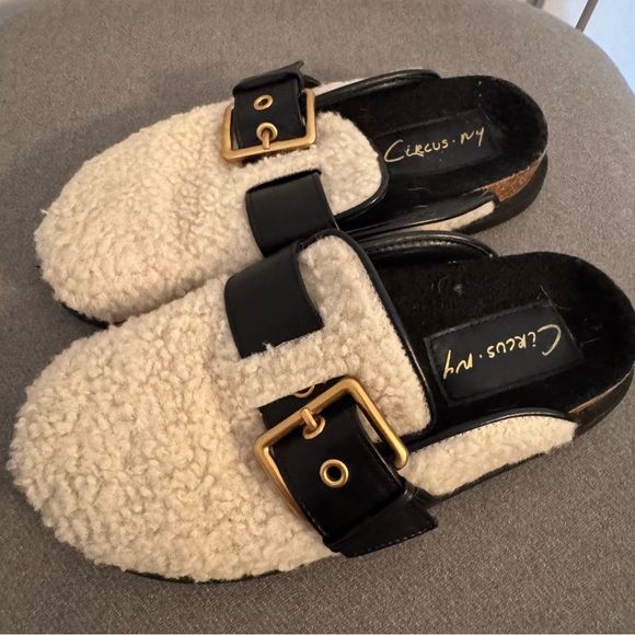 Circus by Sam Edelman Black and Cream Mules - Picture 4 of 6